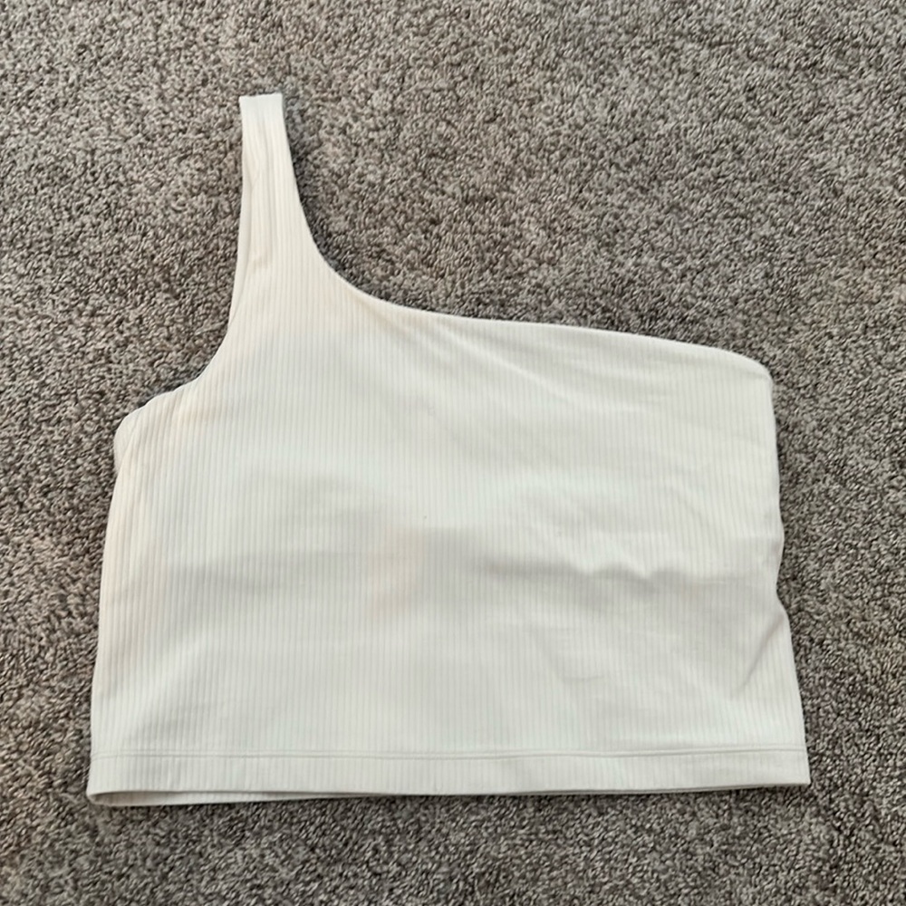 Cream lululemon one strap tank